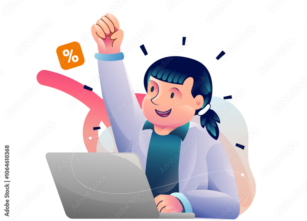 Online shopping e commerce concept illustrations. Modern flat design illustration of Data Analysis.