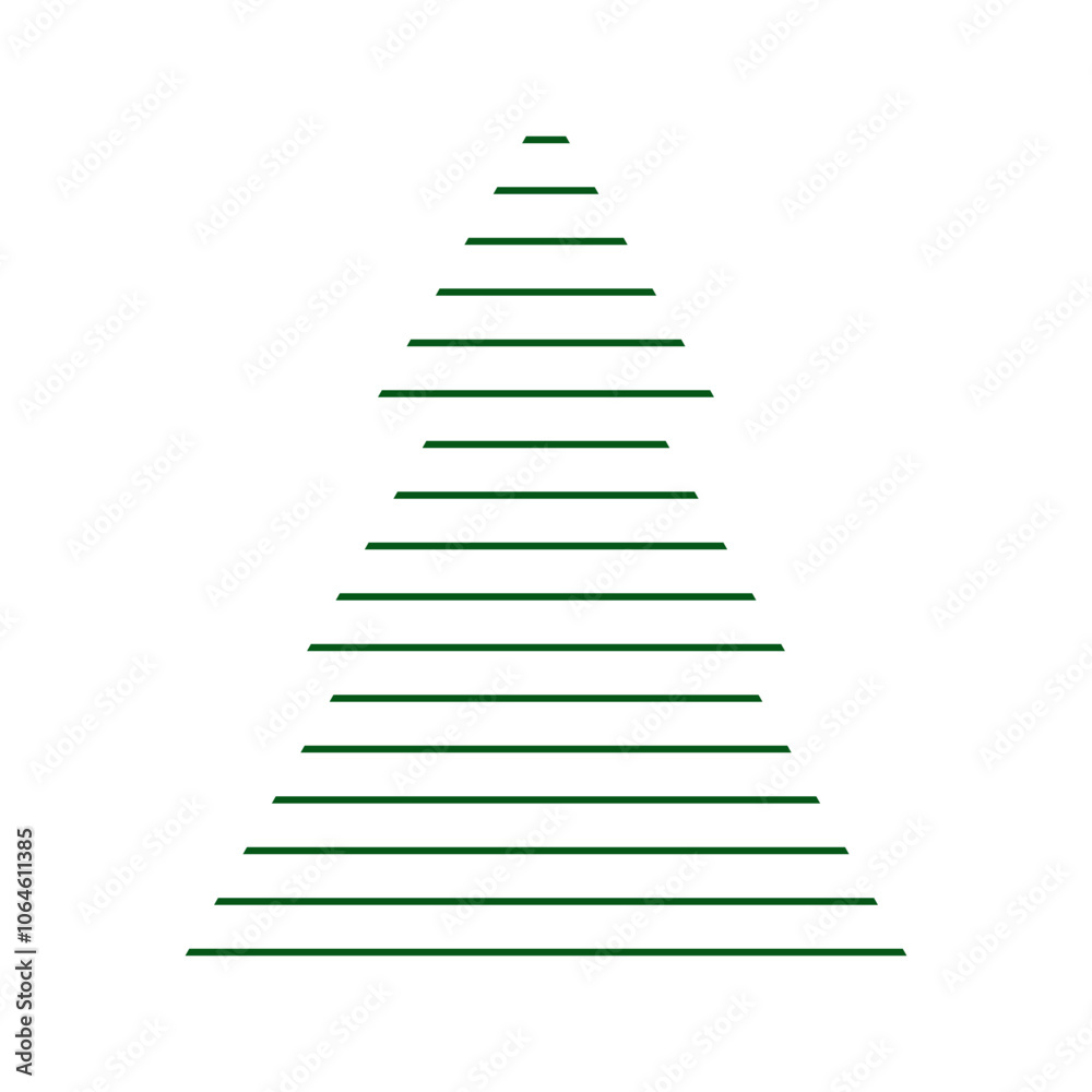 Christmas Pine Tree Line Christmas Pine Tree Line