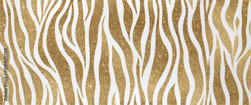 Vector graphic of a metallic gold zebra print, perfect for creating scalable and high-quality designs, gold zebra pattern