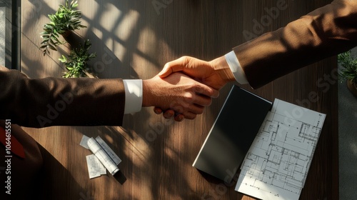 The Business Handshake Moment