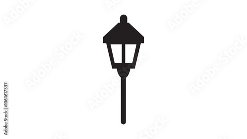 black street lamp icon