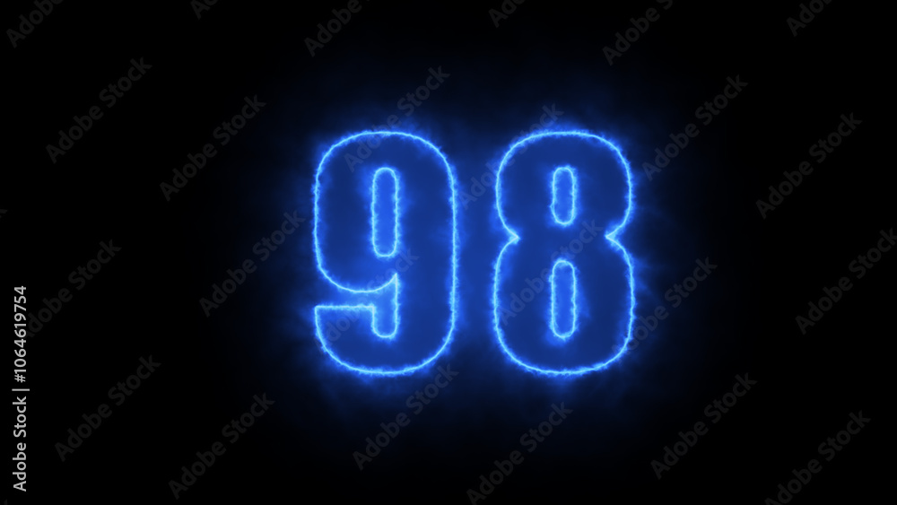 Abstract neon countdown timer number illustration. neon numbers 1 to 100, light banner, neon signboard, nightly bright advertising, light Abstract neon countdown timer number illustration. neon numbers 1 to 100, light banner, neon signboard, nightly bright advertising, light
