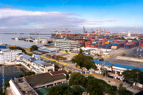 Nov 1, 2024 Landscape of Manila Ship Port in Manila Bay, Manila City, Philippines