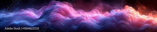 Surreal Abstract Shapes in Purple and Blue - Seamless Looping 3D Render for Background Design