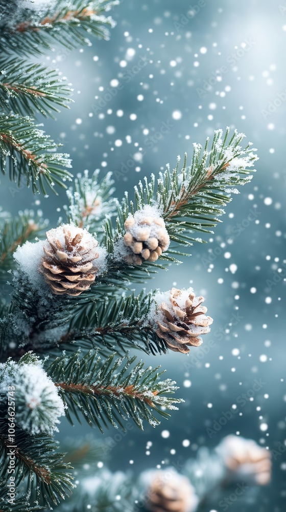 minimalist winter background featuring fir tree branches dusted with snow providing a serene and tranquil atmosphere complemented by ample copy space for messaging minimalist winter background featuring fir tree branches dusted with snow providing a serene and tranquil atmosphere complemented by ample copy space for messaging