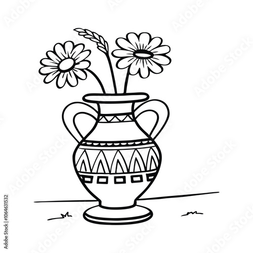 flower book cup silhouette black vector