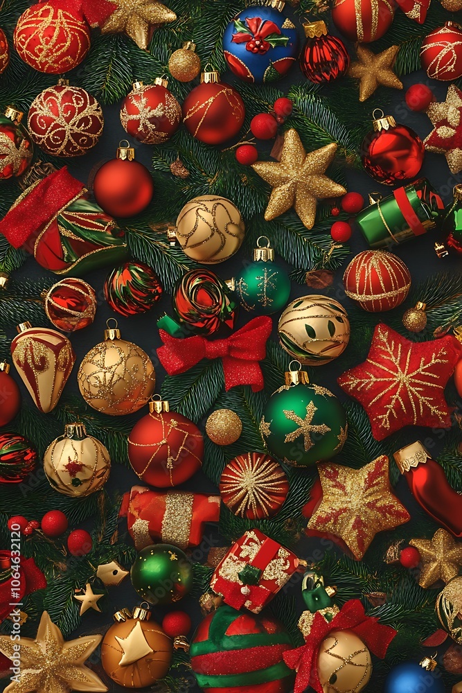 Fototapeta premium Many different Christmas gift