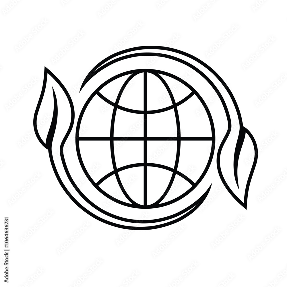 sustainable icon. with reuse, recycle, renewal for carbon reduction, net zero, green energy, eco friendly concept. outline design style. vector illustration sustainable icon. with reuse, recycle, renewal for carbon reduction, net zero, green energy, eco friendly concept. outline design style. vector illustration