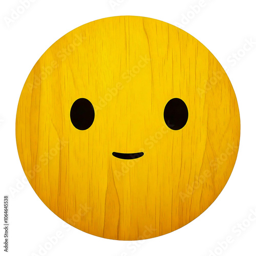 smiling wood pattern emoji sample