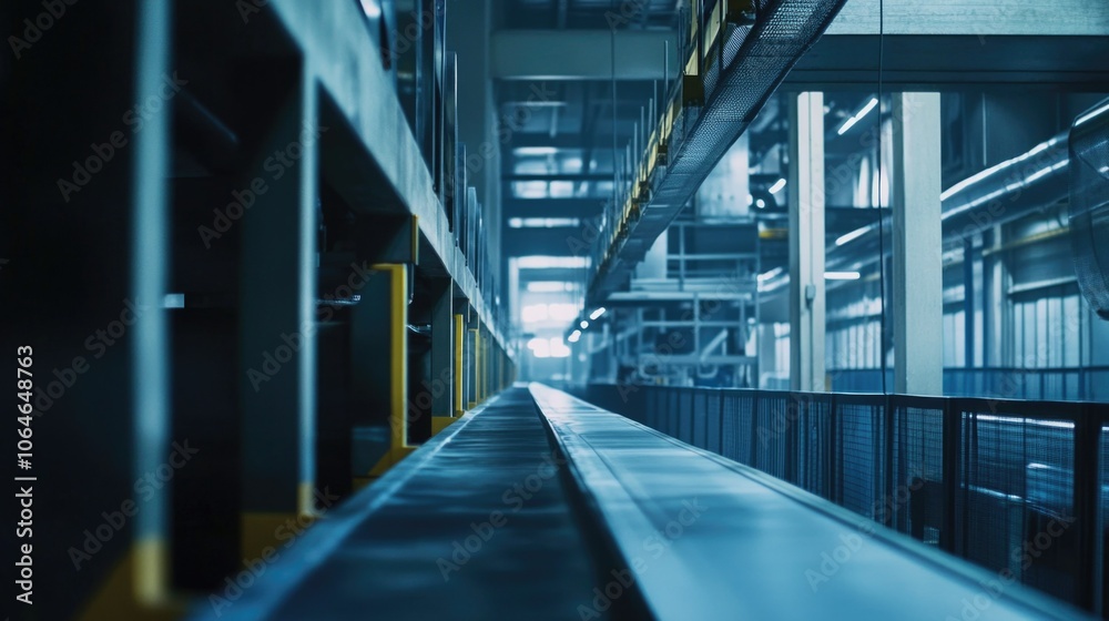 Obraz premium Industrial Interior Night View