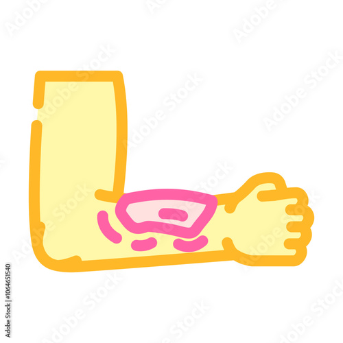 bruises household injury accident color icon vector. bruises household injury accident sign. isolated symbol illustration
