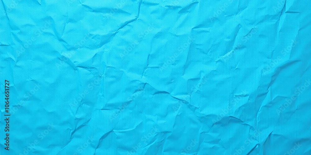 Crinkled Paper Texture Background In Blue Color Crinkled Paper Texture Background In Blue Color
