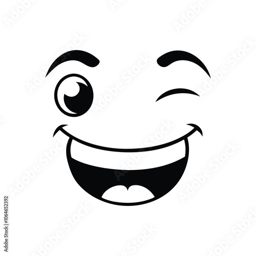 Wallpaper Mural Cartoon Facial Expressions vector illustration - Cartoon Emoji Face Clipart isolated  Torontodigital.ca