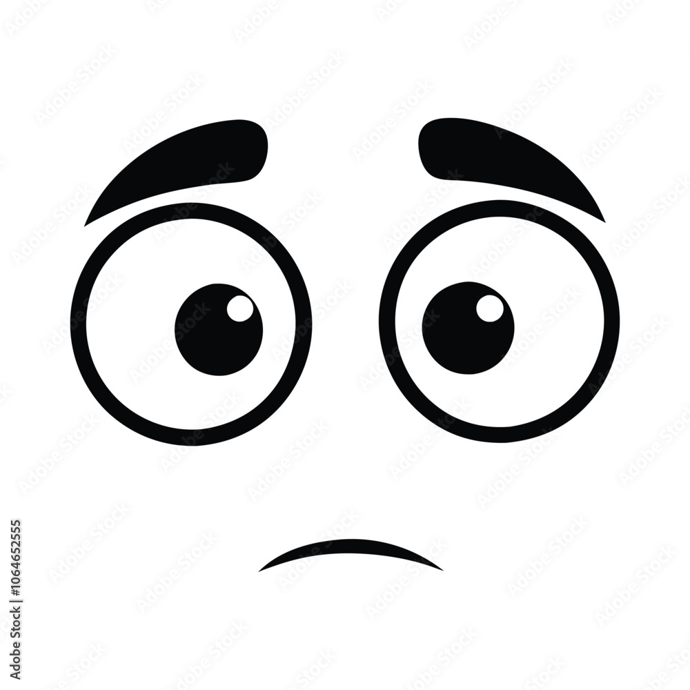 Cartoon Facial Expressions vector illustration - Cartoon Emoji Face Clipart isolated Cartoon Facial Expressions vector illustration - Cartoon Emoji Face Clipart isolated