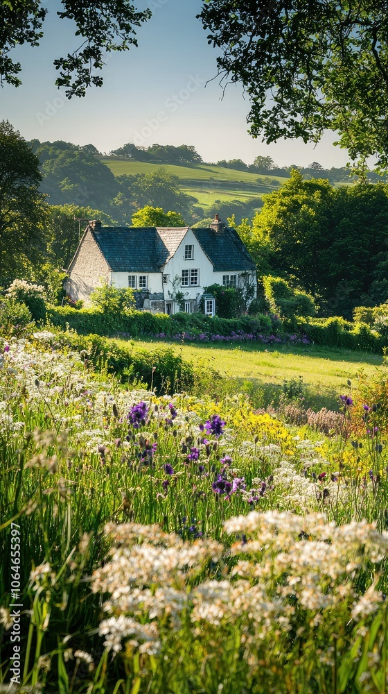 Scenic Farmhouse Amidst Lush Green Fields Scenic Farmhouse Amidst Lush Green Fields