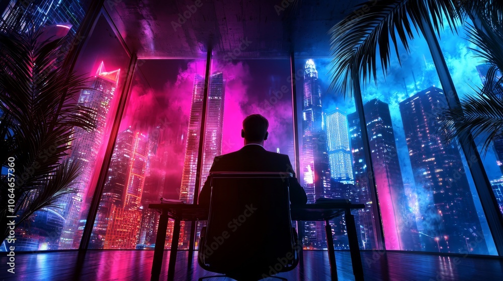 Empowering Leadership: Confident Business Leader Leading Team Meeting in Modern Office Empowering Leadership: Confident Business Leader Leading Team Meeting in Modern Office