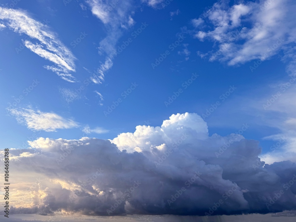 Sky cumulus clouds before thunderstorm. Sky cumulus clouds before thunderstorm.