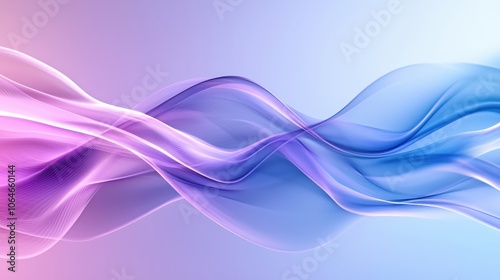 A visually striking abstract background depicting digital waves and flowing lines in a gradient of purple and blue, perfect for creating an atmosphere of advancement and creativity in technology-relat