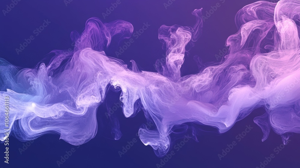Fototapeta premium Abstract colorful smoke on dark background