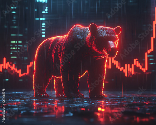 Bearish Market Trends with Financial Visualization photo