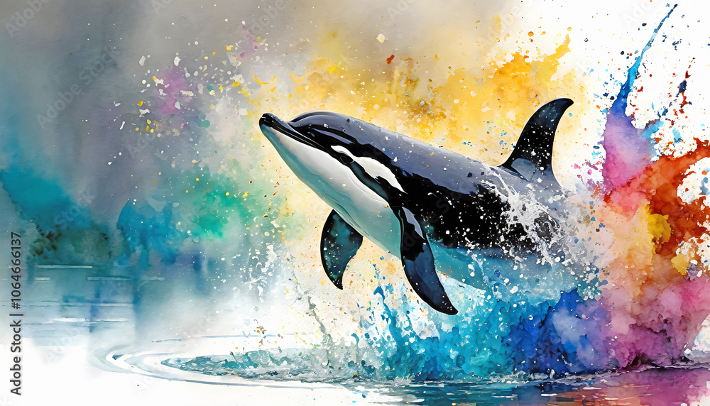 Fototapeta premium Lively orca