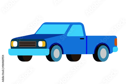 Pickup Truck | isolated vector illustration on white background