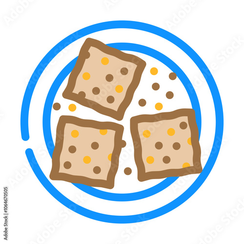 energy bar raw foodist color icon vector. energy bar raw foodist sign. isolated symbol illustration