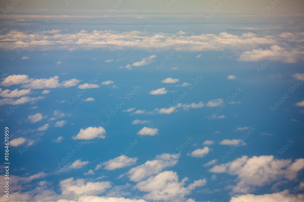 Aerial shot of clouds from an aircraft over the Pacific Ocean. Aerial shot of clouds from an aircraft over the Pacific Ocean.