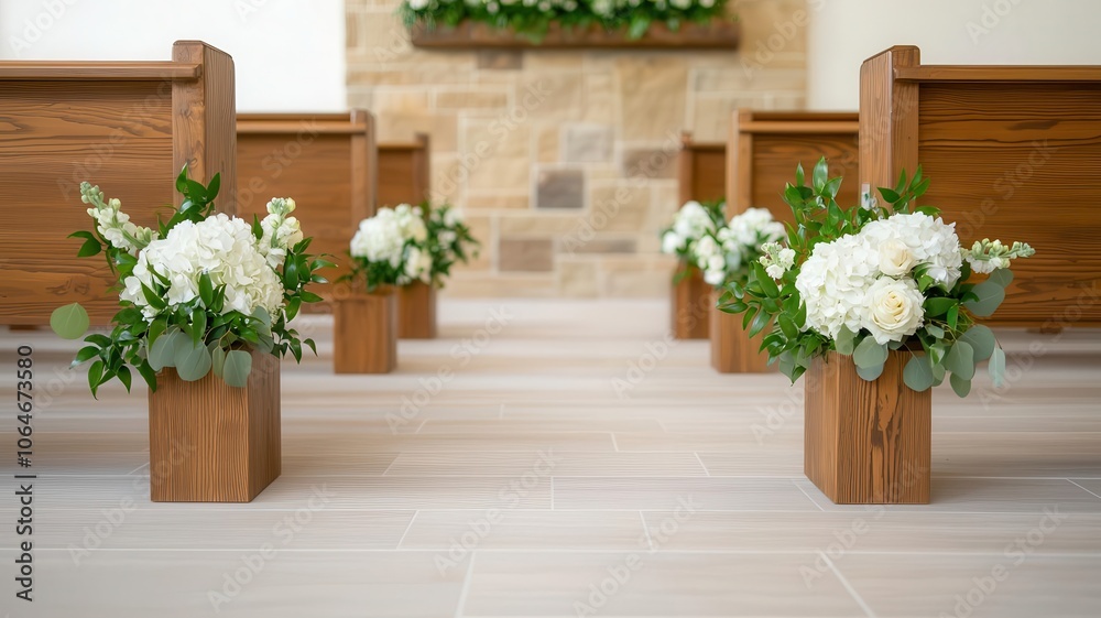 Lowprofile LED light panels embedded on each side of the aisle, illuminating softly for a clean, modern wedding aisle Lowprofile LED light panels embedded on each side of the aisle, illuminating softly for a clean, modern wedding aisle