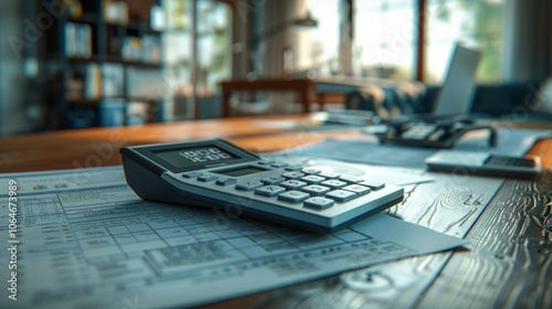 budget planning and management, company budget allocation, business strategy, cost control, financial documents on desk, AI Generative