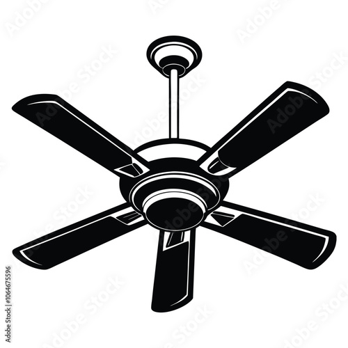 ceiling fan vector silhouette