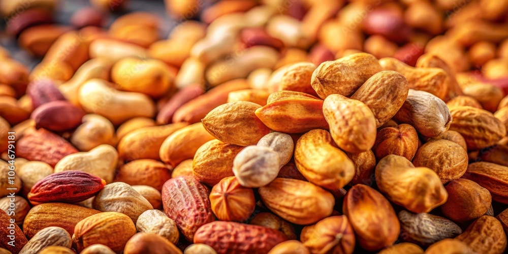 Colorful Close-Up of Crunchy Roasted Peanuts with Salty Texture Perfect for Snack Enthusiasts and Food Photography Lovers Colorful Close-Up of Crunchy Roasted Peanuts with Salty Texture Perfect for Snack Enthusiasts and Food Photography Lovers