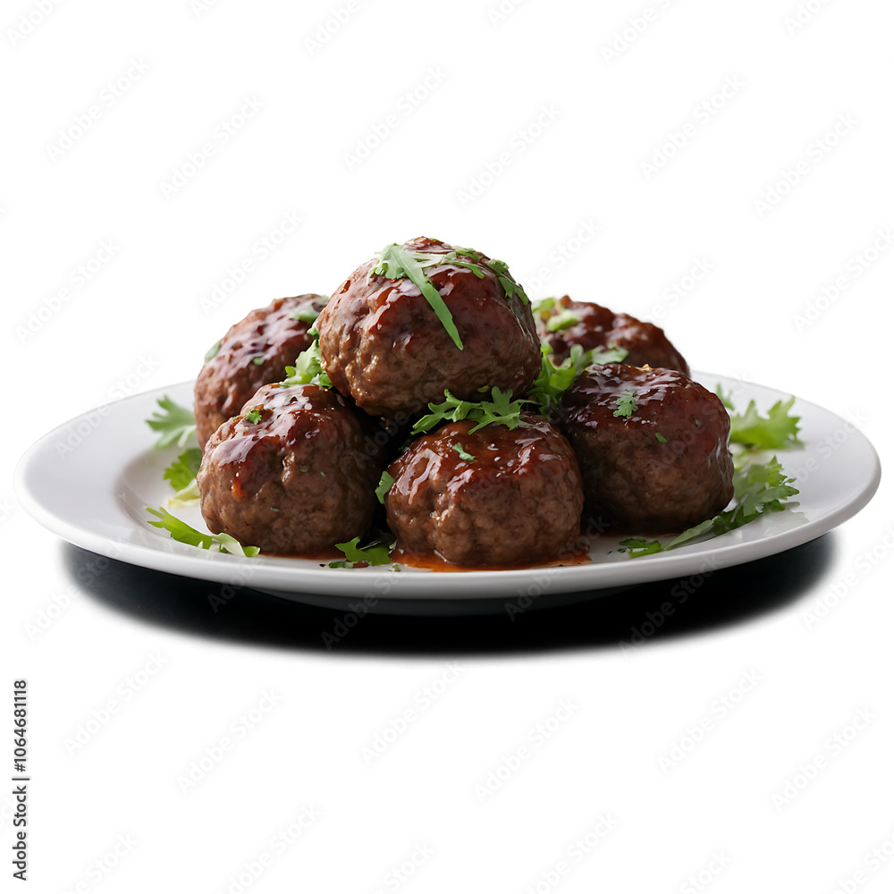Delicious and Juicy Meatballs Isolated on a Transparent Background Perfect for Food Advertising and Culinary Presentations Delicious and Juicy Meatballs Isolated on a Transparent Background Perfect for Food Advertising and Culinary Presentations