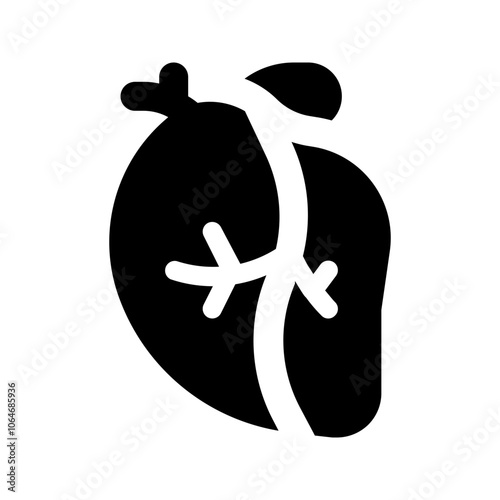 heart glyph icon