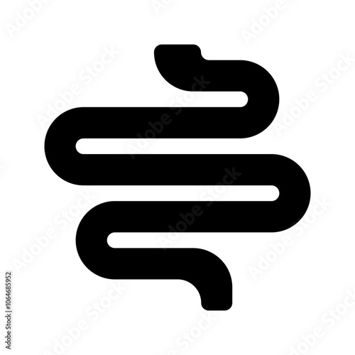 intestine glyph icon