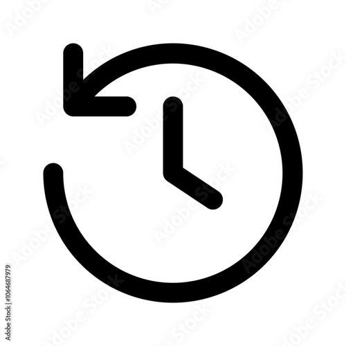 history glyph icon