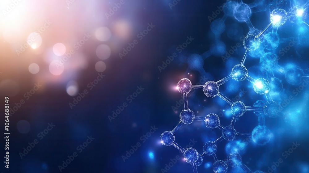 Abstract representation of drug discovery pipeline with glowing molecular pathways, Drug Discovery, visualizing the stages from research to clinical trials, ,
