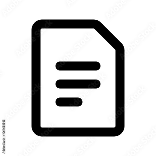 word doc glyph icon