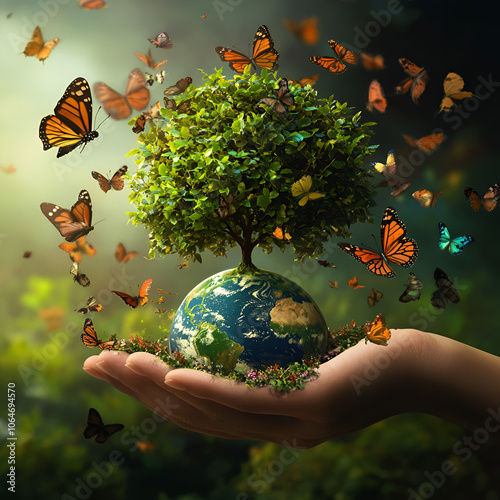 Nature’s Guardians: Earth and Butterflies, Protecting Our Planet with Nature’s Beauty