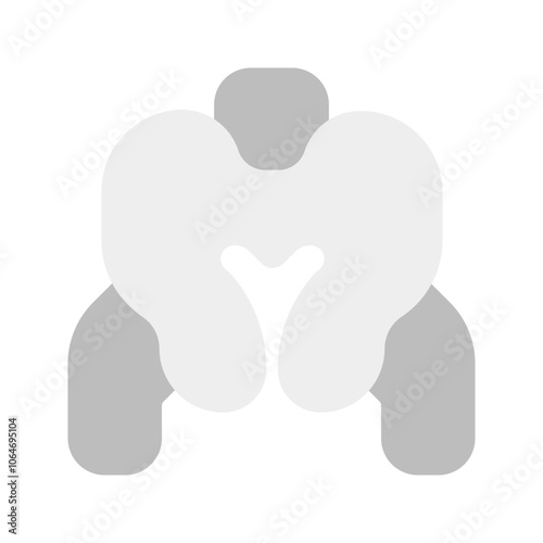 pelvis flat icon