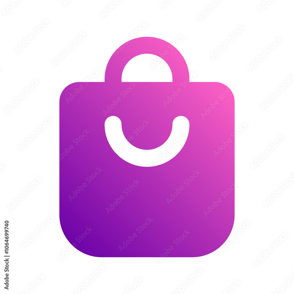 shopping bag gradient icon shopping bag gradient icon