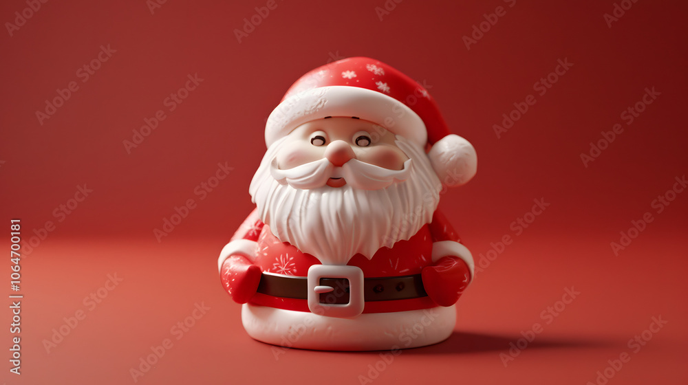 Santa Claus Christmas isometric Cartoon 3D Santa Claus Christmas isometric Cartoon 3D