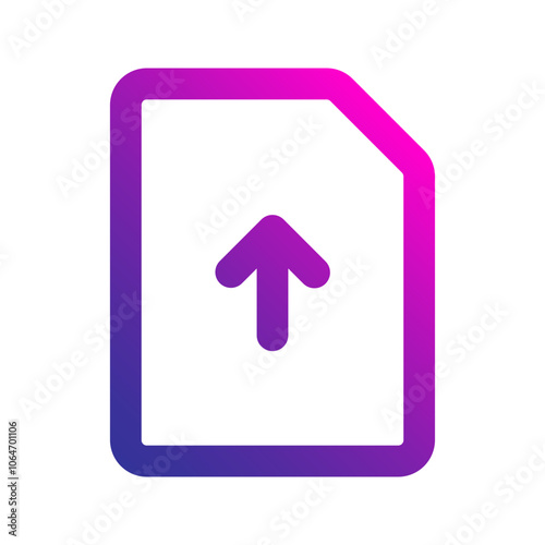 file upload gradient icon