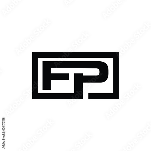 Letter FP Simple Modern Icon Business Creative Design Template Logo