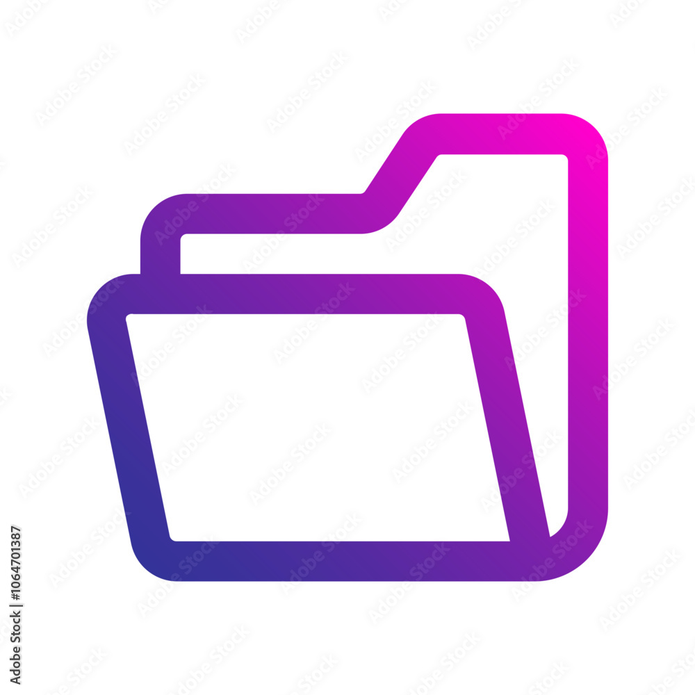 open folder gradient icon open folder gradient icon