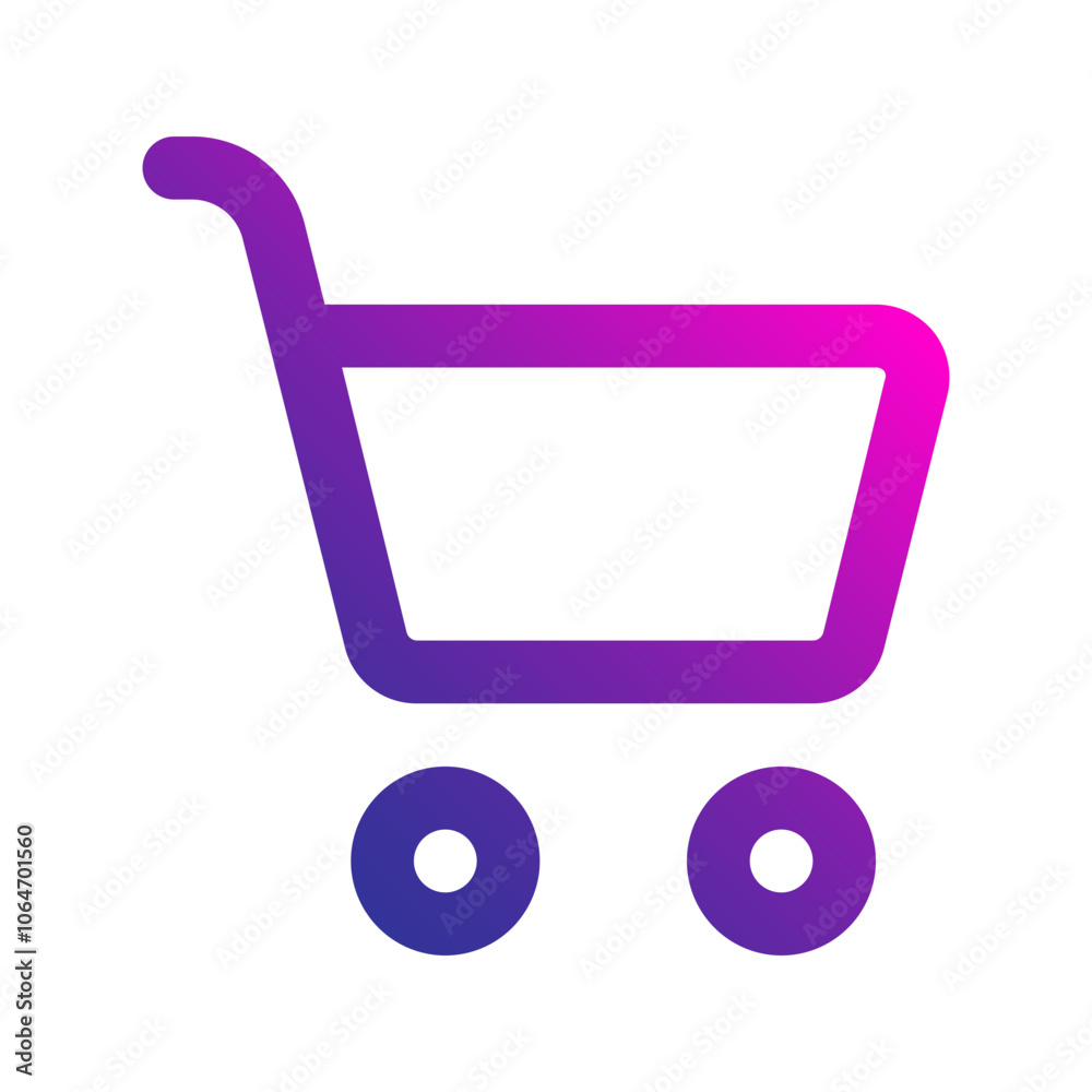 shopping cart gradient icon shopping cart gradient icon