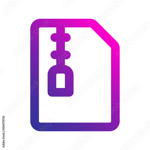 zip gradient icon