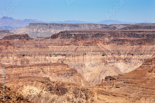 Namibia, Karas Region, Fish River Canyon, View of the Canyon