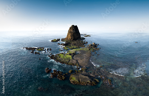 Beautiful aerial view in the morning of Papuma photo