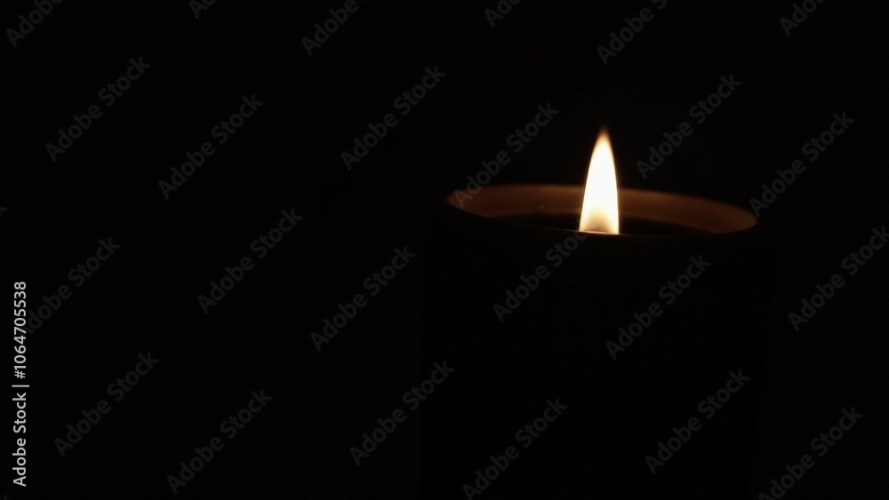 Black tea light candle holder with a subtle glow, perfect for a calm and relaxing atmosphere Black tea light candle holder with a subtle glow, perfect for a calm and relaxing atmosphere